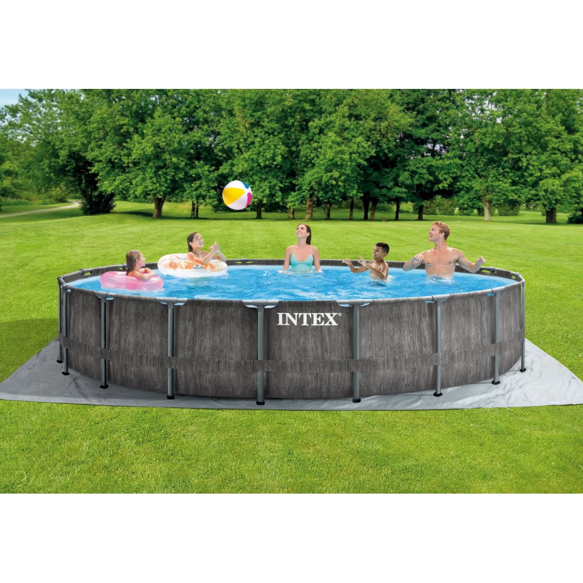 Бассейн каркасный круглый 549х122 см с аксессуарами INTEX 26744NP Бассейн каркасный круглый 549х122 см с аксессуарами INTEX 26744NP