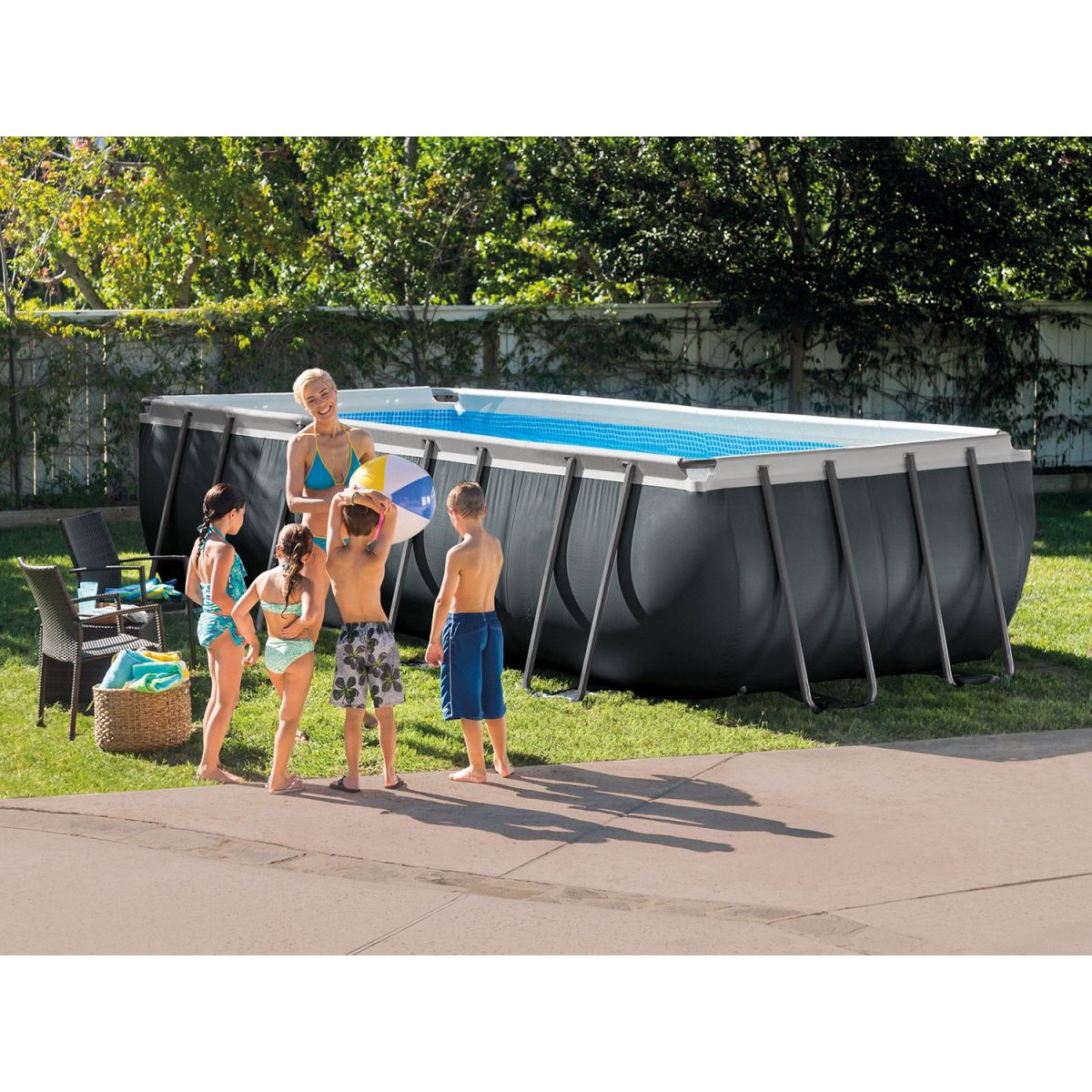 Чашковый пакет 5,49×2,74×1,32 м для каркасного бассейна Ultra Frame, INTEX, 12445A Чашковый пакет 5,49×2,74×1,32 м для каркасного бассейна Ultra Frame, INTEX, 12445A